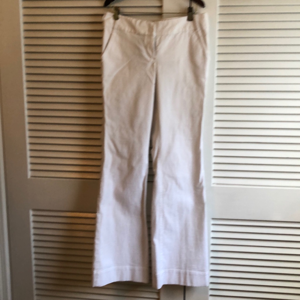 Moda White Long Pants Sz 8